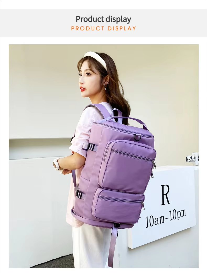 Waterproof Large Capacity Multi-function Gym Sports Travel Hiking Duffel Backpack - product detail