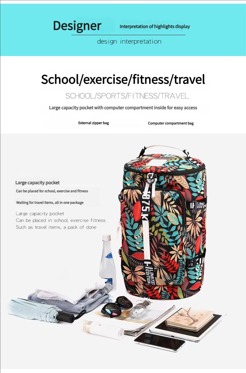 Large Capacity Multi-function Gym Sports Travel Outdoor Duffel Backpack - product detail