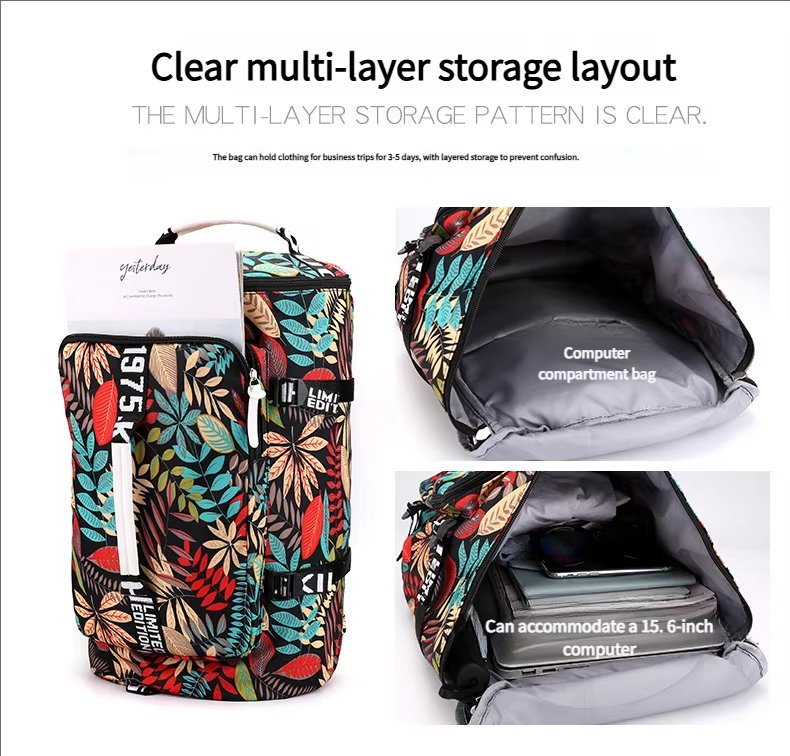 Large Capacity Multi-function Gym Sports Travel Outdoor Duffel Backpack - product detail