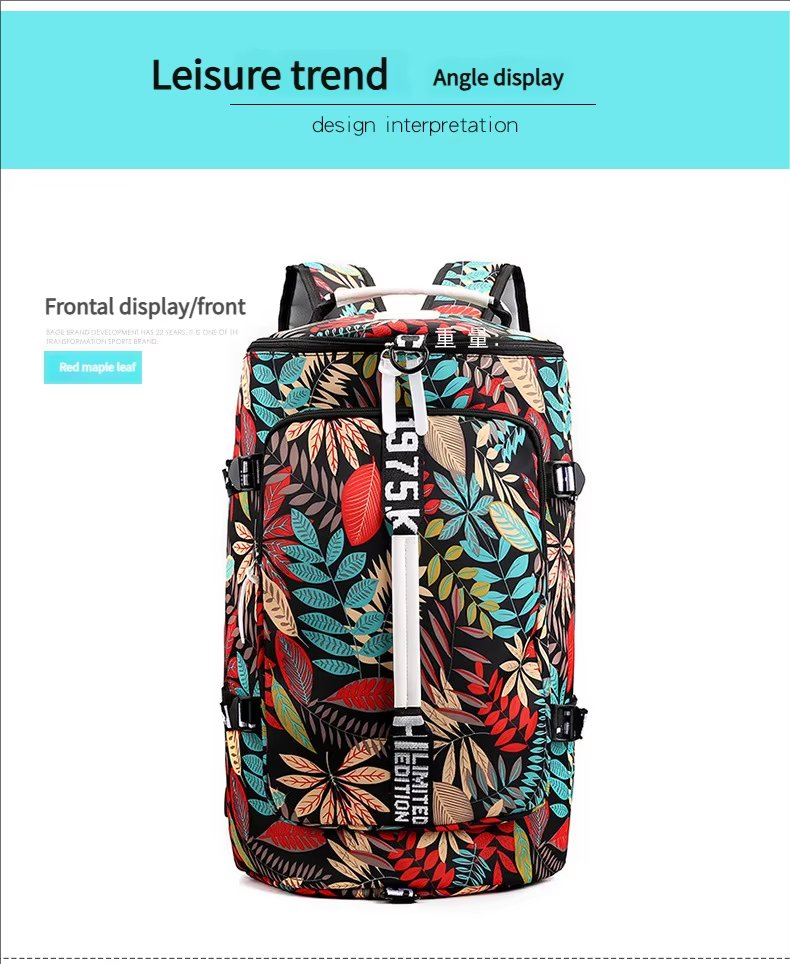 Large Capacity Multi-function Gym Sports Travel Outdoor Duffel Backpack - product detail