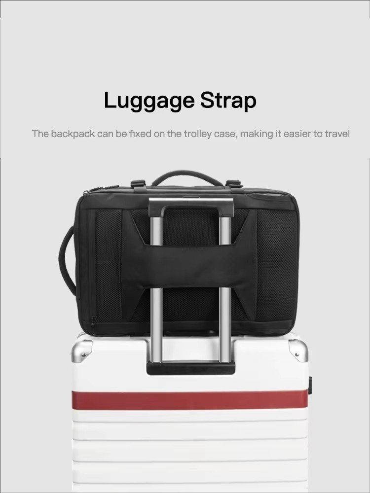 Premium Large Capacity Vacuum Compression Expandable Laptop Backpack with Dry Wet Separation For Business Travel School detail image
