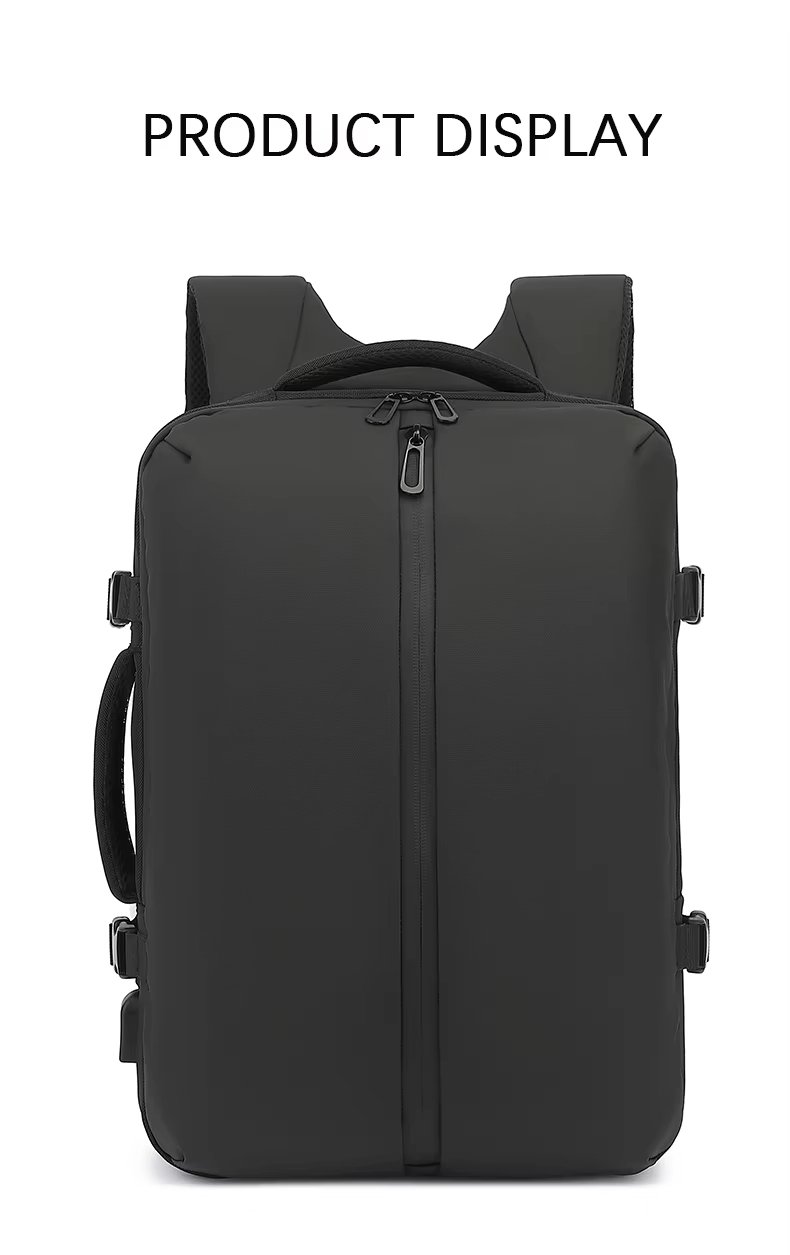 Anti-Theft Large Capacity Expandable USB Business Nylon Vacuum Backpack product detail