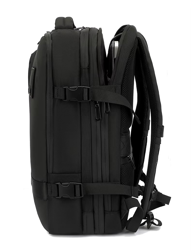 Anti-Theft Large Capacity Expandable USB Business Nylon Vacuum Backpack product detail