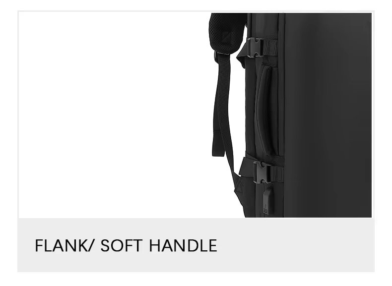 Anti-Theft Large Capacity Expandable USB Business Nylon Vacuum Backpack product detail