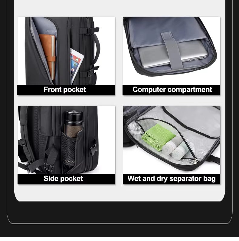 Water-Resistant Expandable Outdoor Travel Oxford Vacuum Backpack product detail