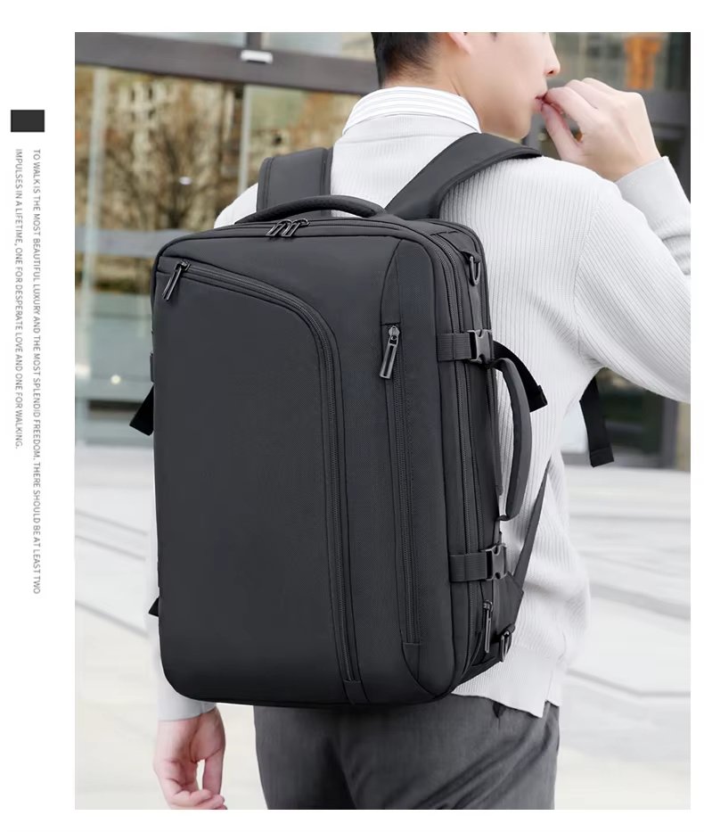 Water-Resistant Expandable Outdoor Travel Oxford Vacuum Backpack product detail