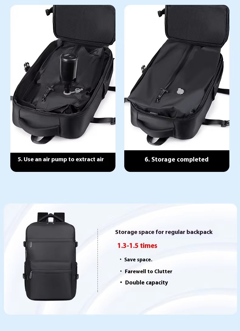 Water-Resistant Large Capacity Business Travel Oxford Vacuum Backpack product detail