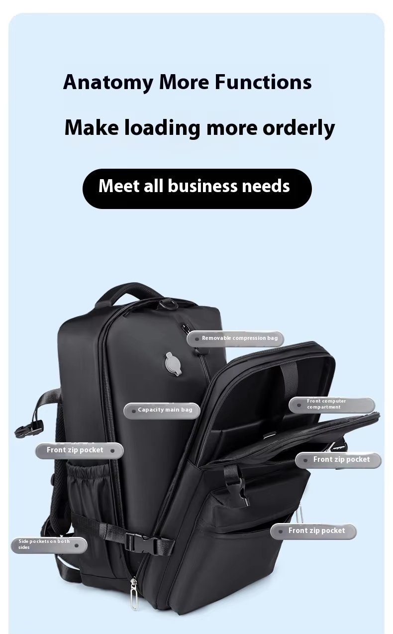 Water-Resistant Large Capacity Business Travel Oxford Vacuum Backpack product detail