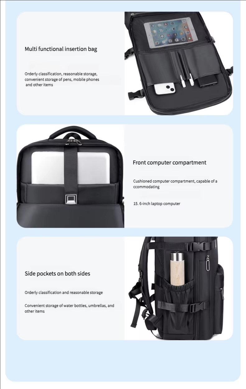Water-Resistant Large Capacity Business Travel Oxford Vacuum Backpack product detail