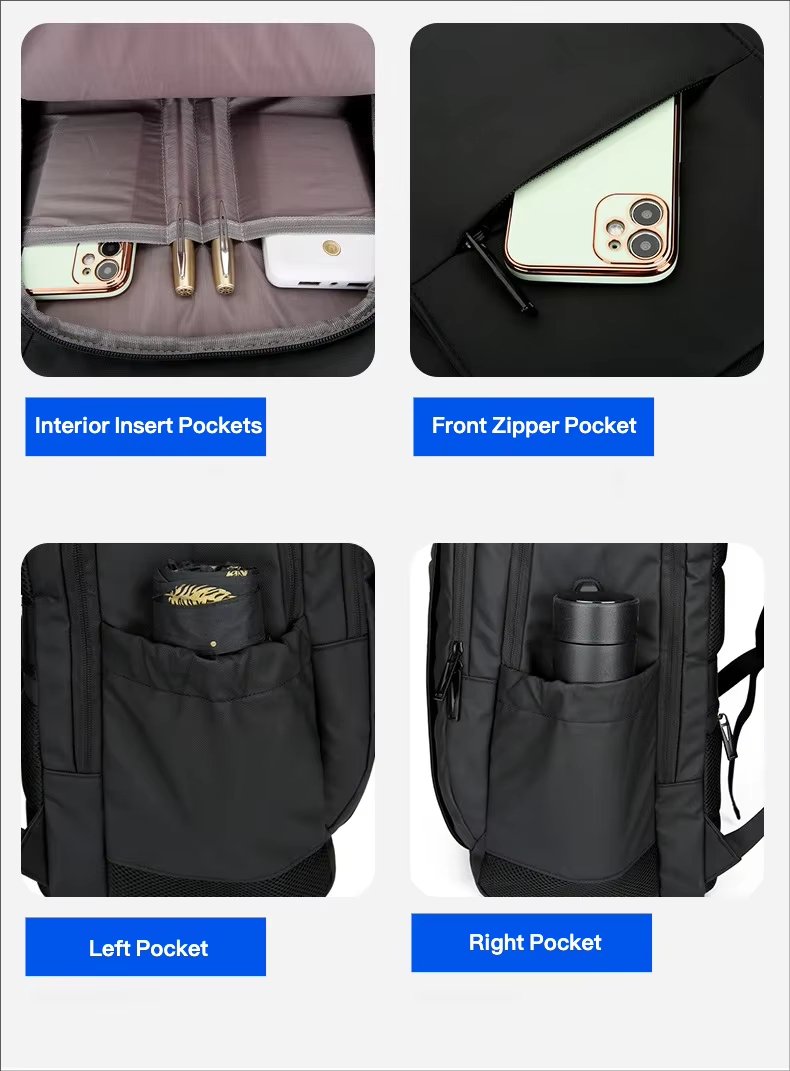 Anti-Theft Water-Resistant Large Capacity USB Business Oxford Laptop Backpack product detail