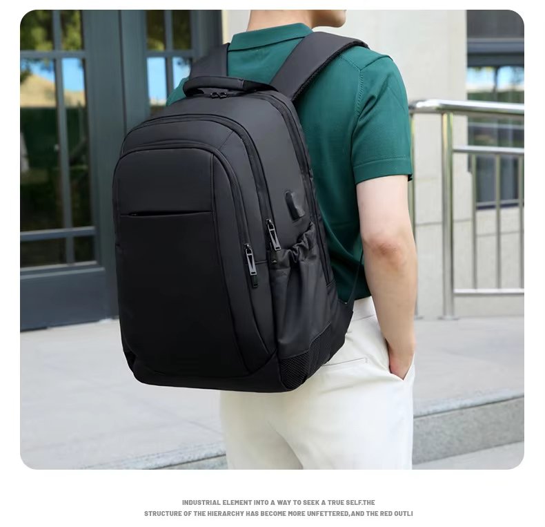 Anti-Theft Water-Resistant Large Capacity USB Business Oxford Laptop Backpack product detail