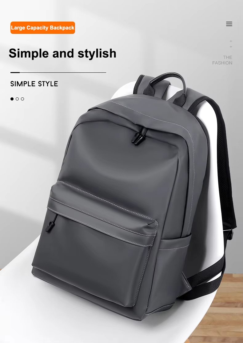 Anti-Theft Water-Resistant USB Outdoor Business Leather Laptop Backpack product detail