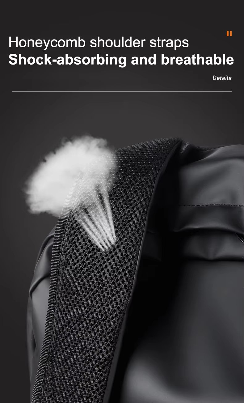 Anti-Theft Water-Resistant USB Outdoor Business Leather Laptop Backpack product detail