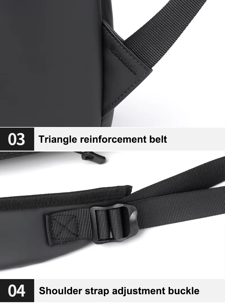 Anti-Theft Water-Resistant USB Outdoor Business Leather Laptop Backpack product detail