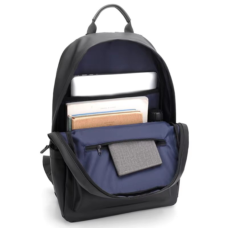 Anti-Theft Water-Resistant USB Outdoor Business Leather Laptop Backpack product detail