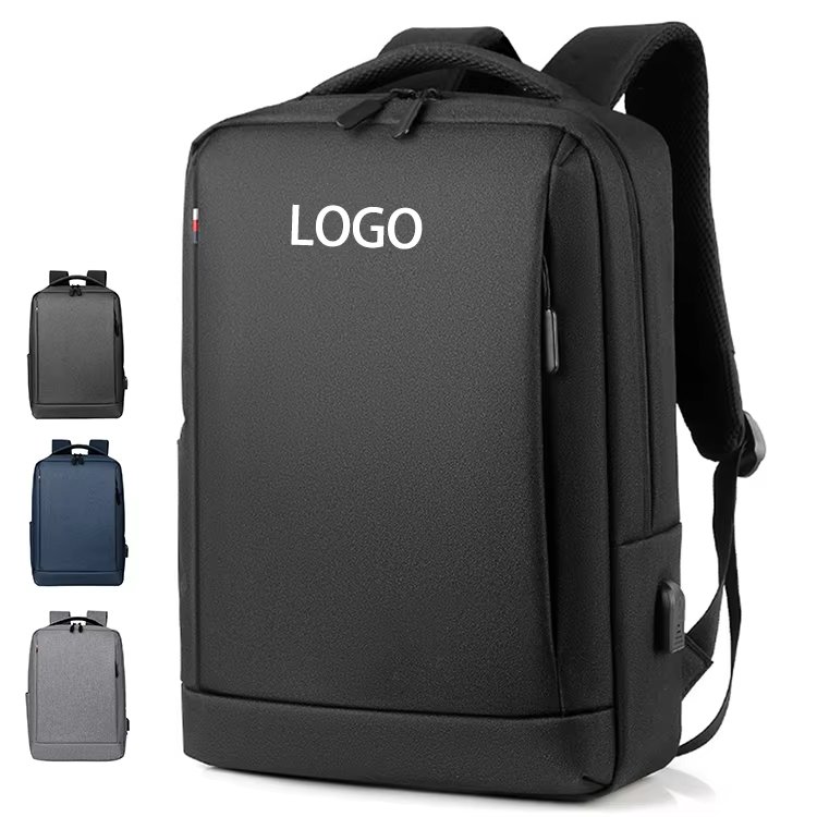 Water-Resistant USB Business School Oxford Laptop Backpack product detail