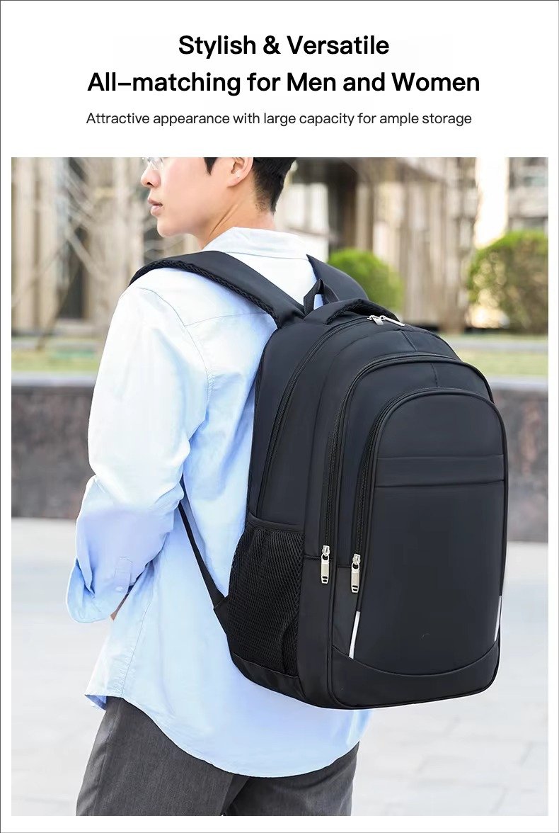 Custom Logo Lightweight Large Capacity Business Laptop Backpack Waterproof Oxford Outdoor Travel Bag Durable Student Schoolbags detail image