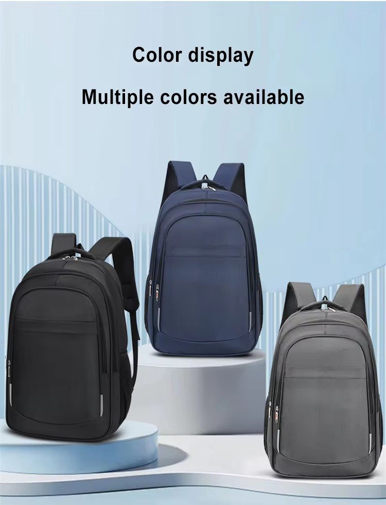 Custom Logo Lightweight Large Capacity Business Laptop Backpack Waterproof Oxford Outdoor Travel Bag Durable Student Schoolbags detail image