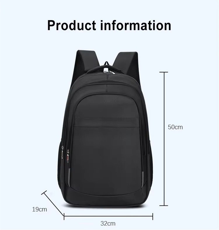 Custom Logo Lightweight Large Capacity Business Laptop Backpack Waterproof Oxford Outdoor Travel Bag Durable Student Schoolbags detail image