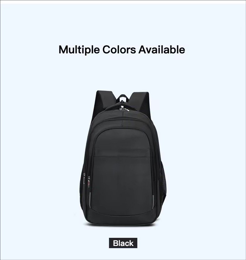 Custom Logo Lightweight Large Capacity Business Laptop Backpack Waterproof Oxford Outdoor Travel Bag Durable Student Schoolbags detail image