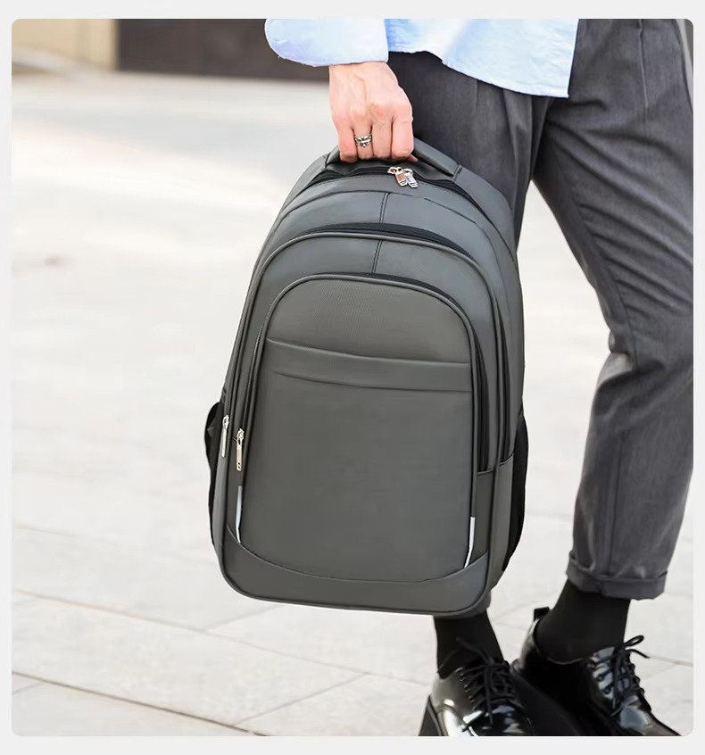 Custom Logo Lightweight Large Capacity Business Laptop Backpack Waterproof Oxford Outdoor Travel Bag Durable Student Schoolbags detail image