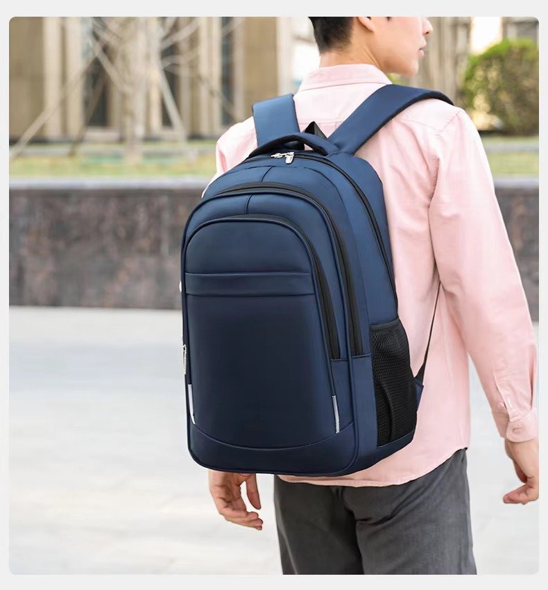 Custom Logo Lightweight Large Capacity Business Laptop Backpack Waterproof Oxford Outdoor Travel Bag Durable Student Schoolbags detail image