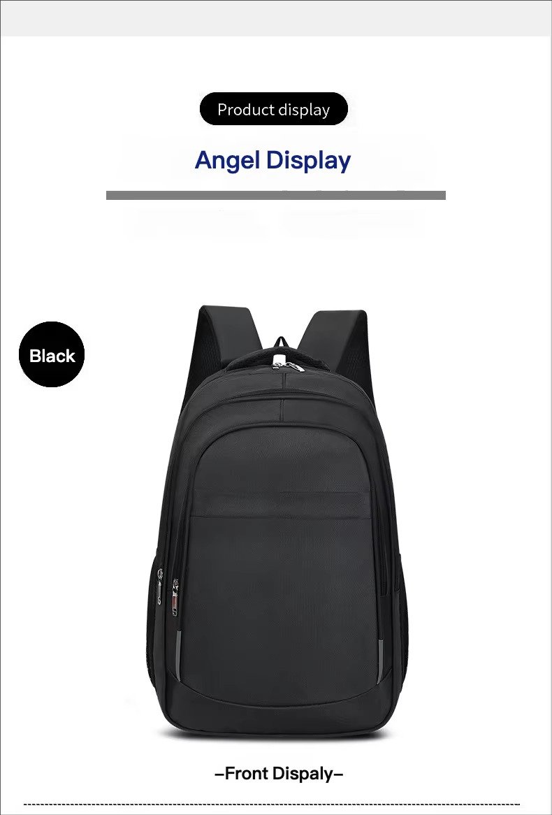 Custom Logo Lightweight Large Capacity Business Laptop Backpack Waterproof Oxford Outdoor Travel Bag Durable Student Schoolbags detail image