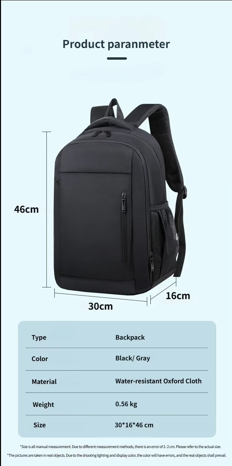Anti-Theft Water-Resistant Large Capacity Business Travel Oxford Laptop Backpack product detail