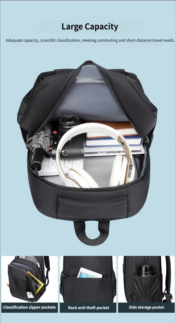 Anti-Theft Water-Resistant Large Capacity Business Travel Oxford Laptop Backpack product detail