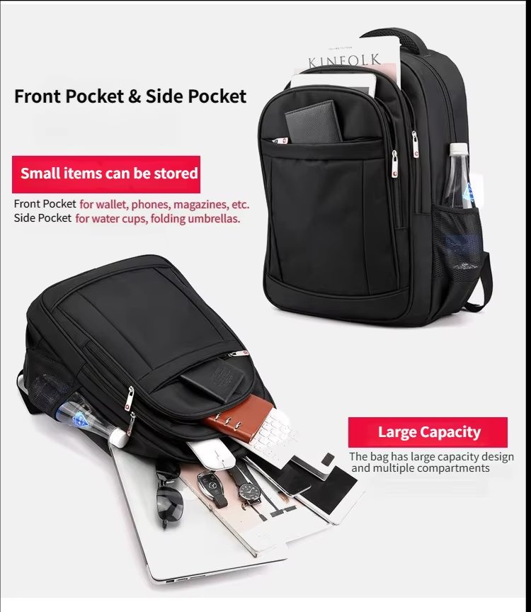 Large Capacity Business Travel School Casual Oxford Laptop Backpack product detail