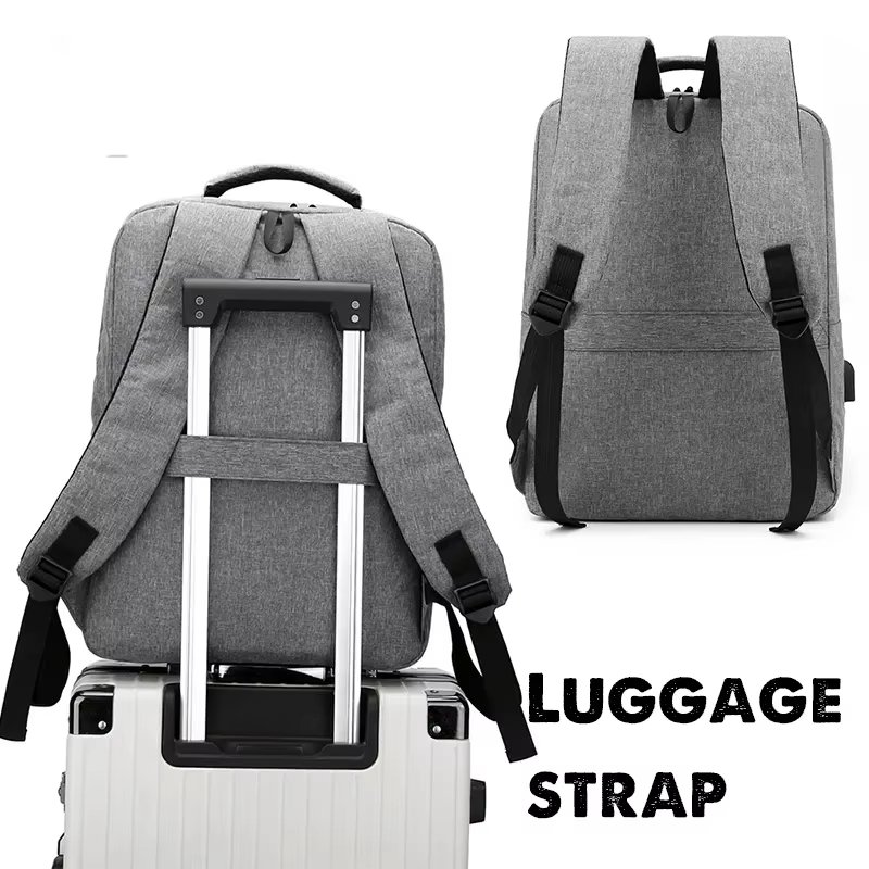 Water-Resistant USB Modern Business Travel Oxford Laptop Backpack product detail