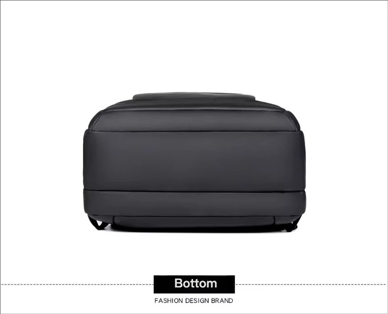 Water-Resistant Large Capacity USB Business Travel PU Leather Laptop Backpack product detail