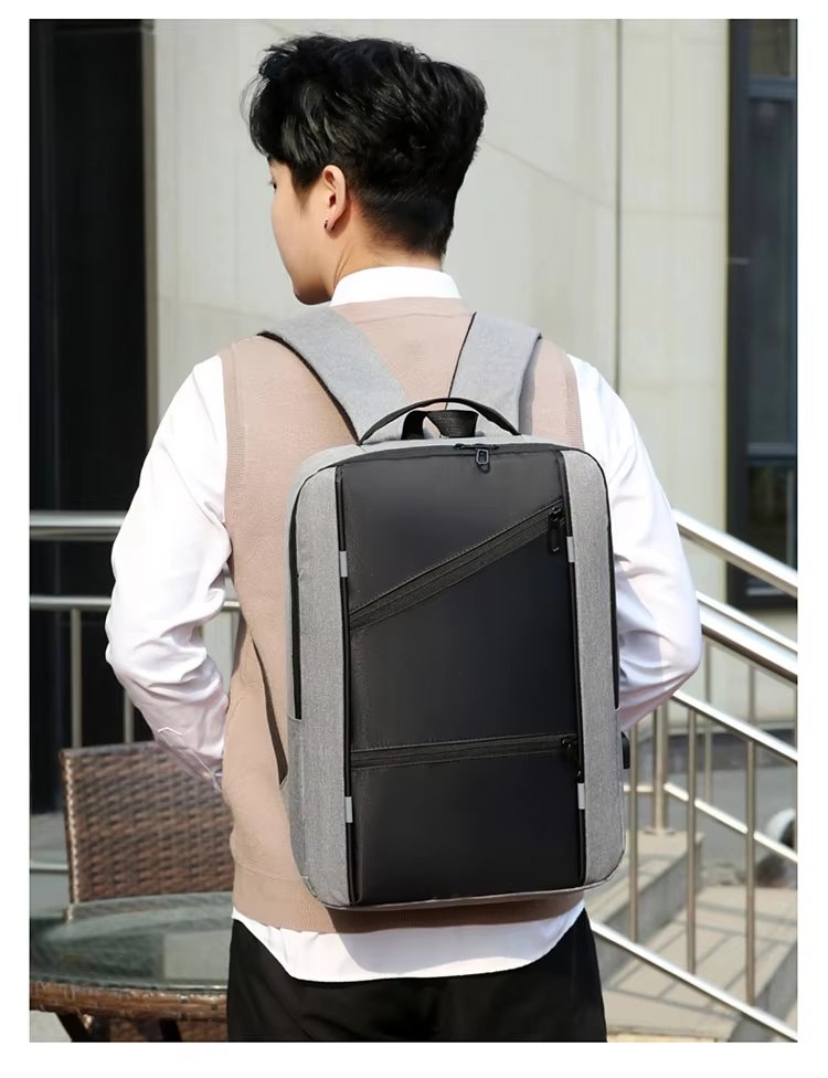 Water-Resistant USB Business Travel School Oxford Laptop Backpack product detail