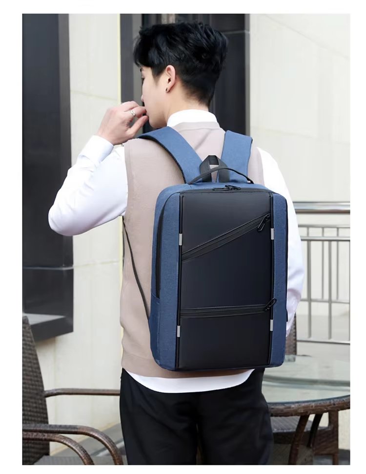 Water-Resistant USB Business Travel School Oxford Laptop Backpack product detail
