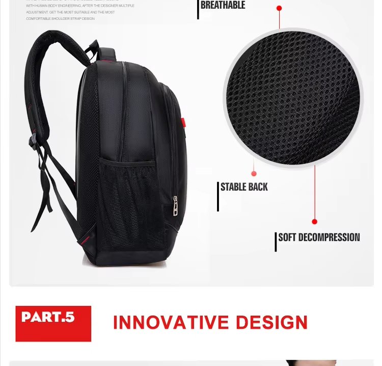 Anti-Theft Water-Resistant Large Capacity Lightweight USB Oxford Laptop Backpack product detail