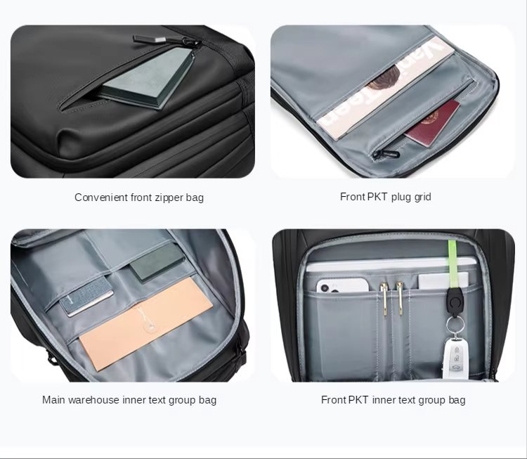 Water-Resistant USB Business Oxford Laptop Backpack product detail