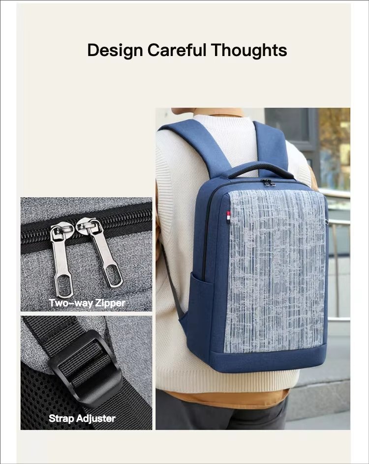 Water-Resistant Large Capacity USB Business Travel Oxford Laptop Backpack product detail