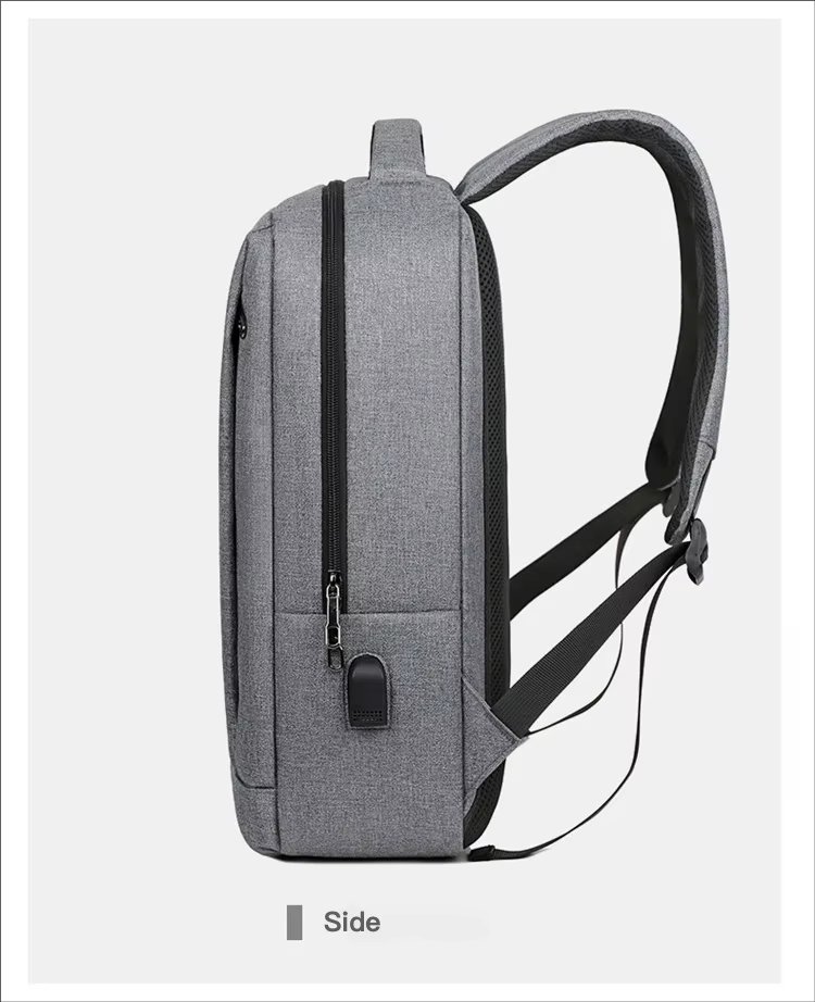 Water-Resistant Large Capacity USB Business Travel Oxford Laptop Backpack product detail
