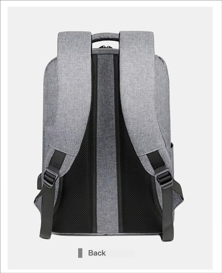 Water-Resistant Large Capacity USB Business Travel Oxford Laptop Backpack product detail