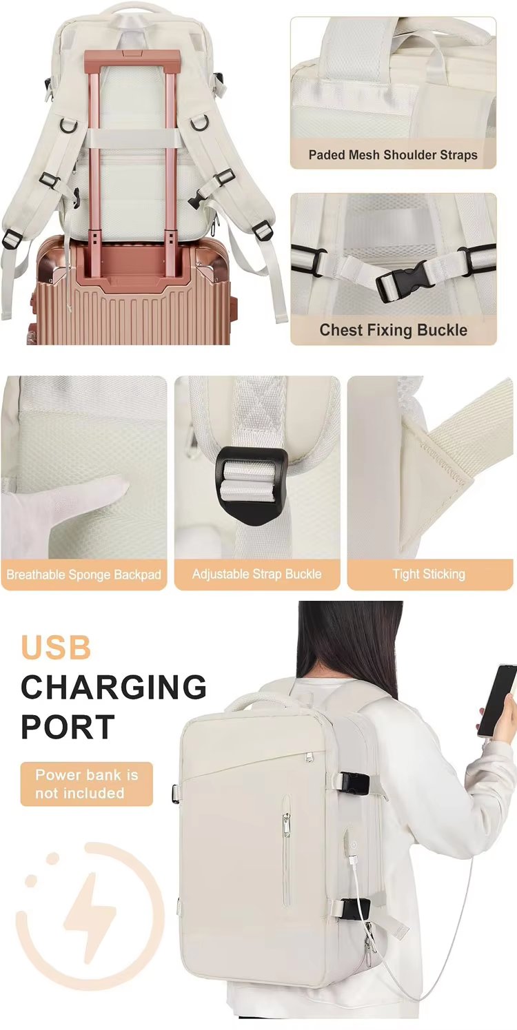 Anti-Theft Large Capacity USB Business Oxford Laptop Backpack product detail