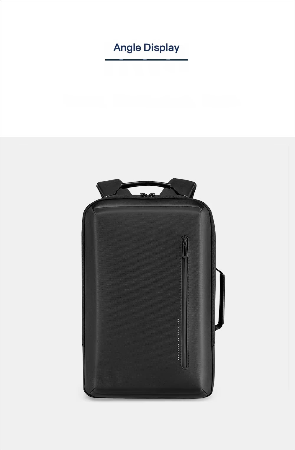 Water-Resistant Large Capacity USB Business Travel Nylon Laptop Backpack product detail