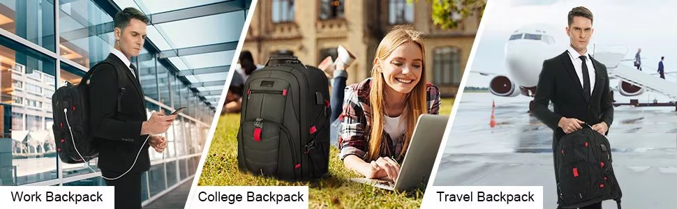 Anti-Theft Water-Resistant Large Capacity USB Vintage Nylon Laptop Backpack product detail