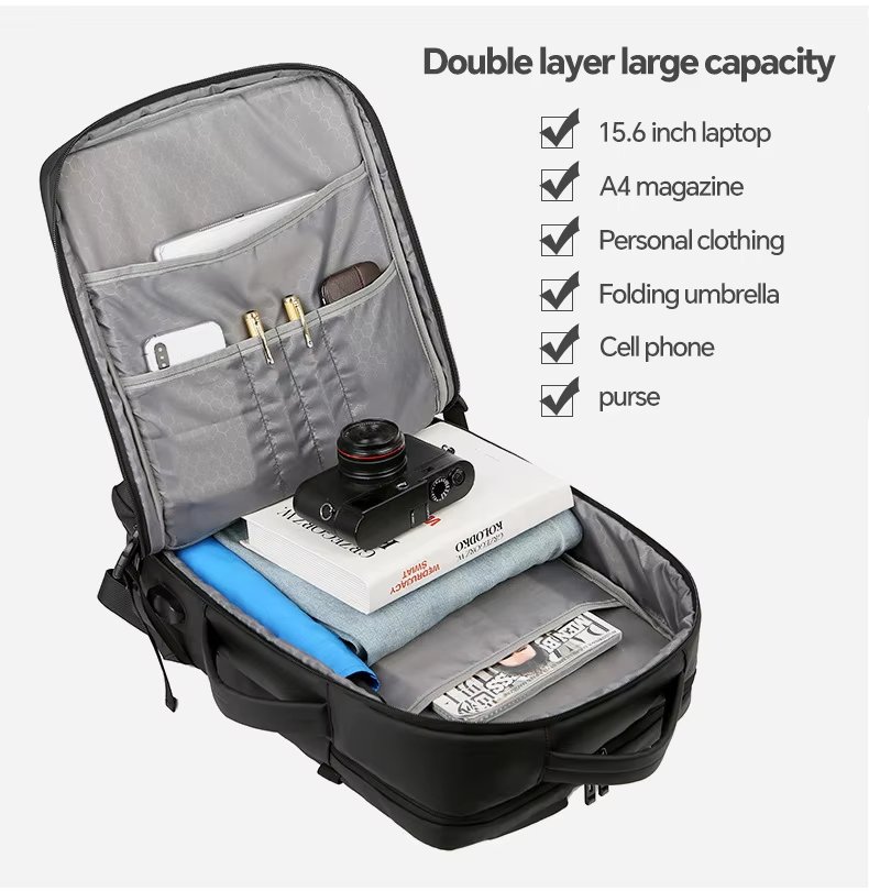 Water-Resistant Business Travel School Casual Oxford Laptop Backpack product detail