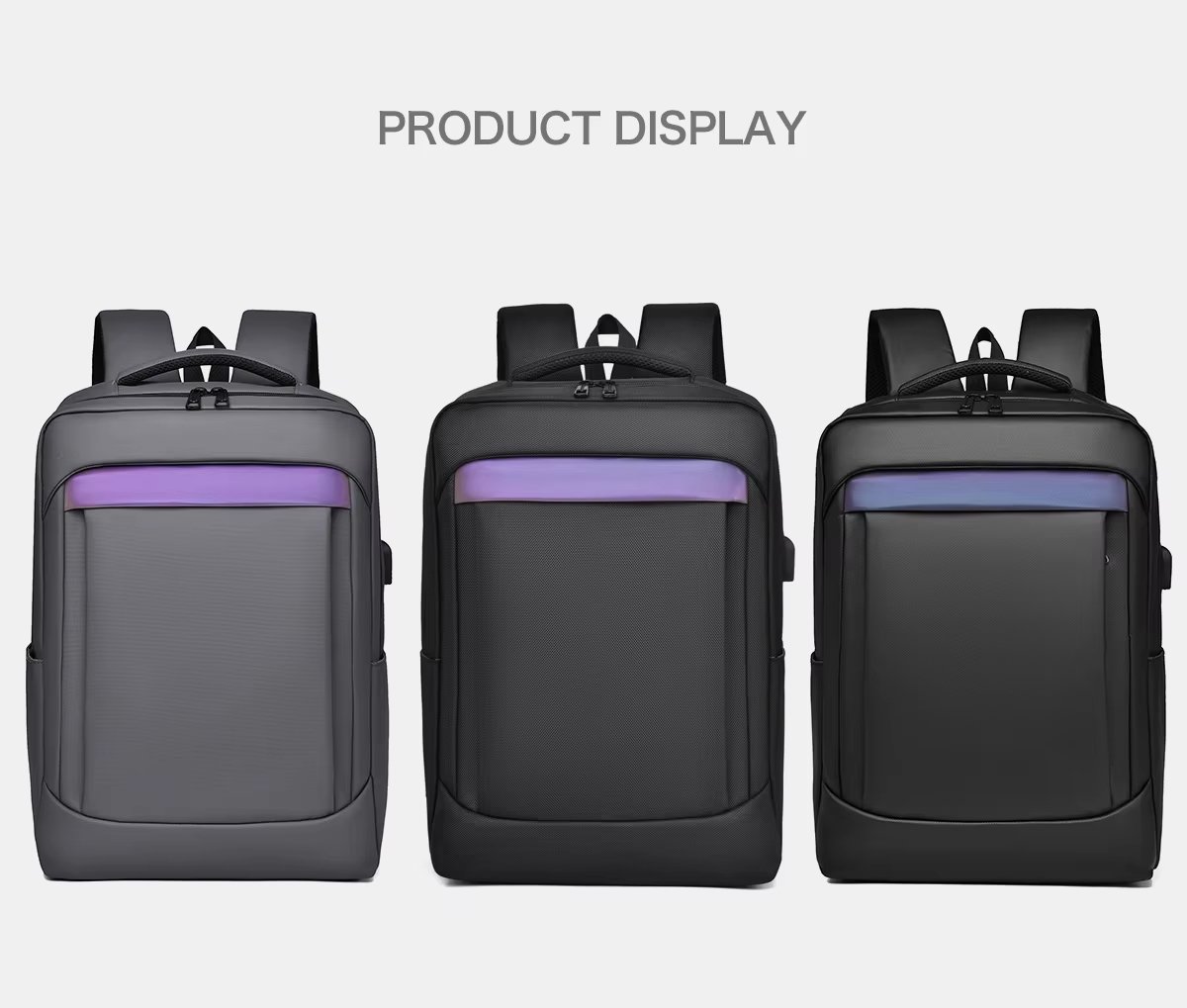 Water-Resistant USB Business Travel Oxford Business Backpack product detail