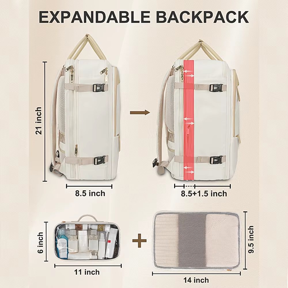 Water-Resistant Business Travel Nylon Laptop Backpack product detail