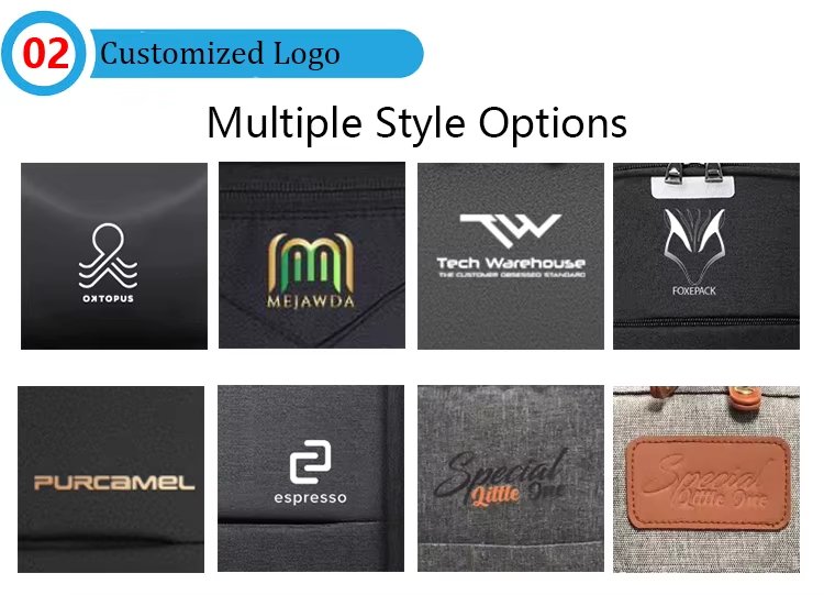 Anti-Theft Water-Resistant Expandable USB Business PU Leather Laptop Backpack product detail