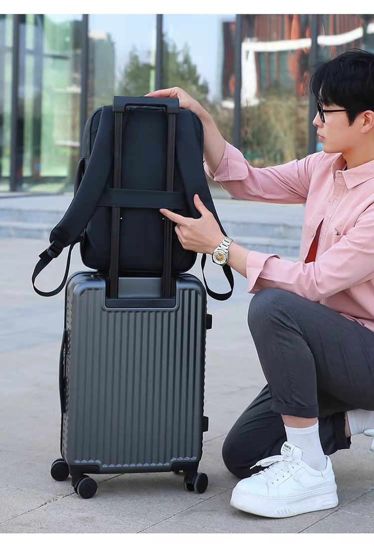 Anti-Theft Water-Resistant USB Slim Business Oxford Laptop Backpack product detail