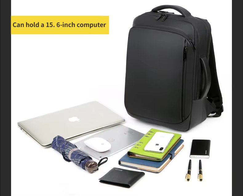 Water-Resistant Large Capacity USB Business Travel Oxford Laptop Backpack product detail