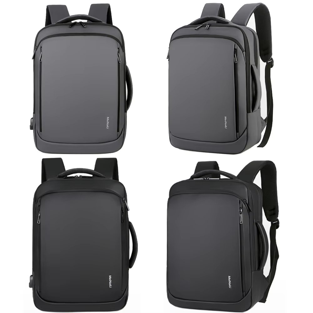 Water-Resistant Large Capacity USB Business Travel Oxford Laptop Backpack product detail