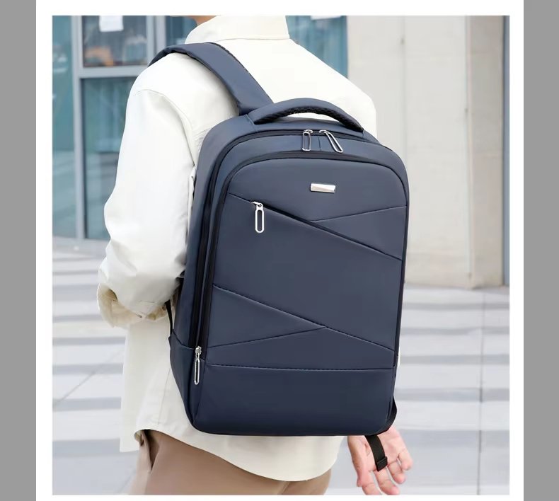 Water-Resistant Large Capacity USB Business Travel Oxford Laptop Backpack product detail
